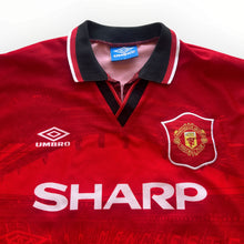 Load image into Gallery viewer, 1994-96 Manchester United Umbro Home Shirt Size L
