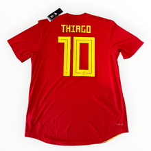Load image into Gallery viewer, 2018-19 Spain Adidas Home Shirt #Thiago10 BNWT Size XL
