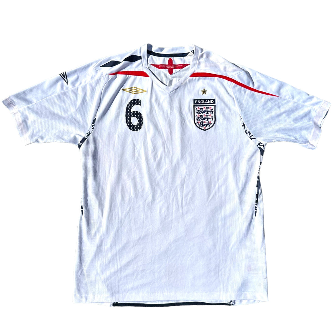 2007-09 England Umbro Home Shirt #Terry6 Size XL