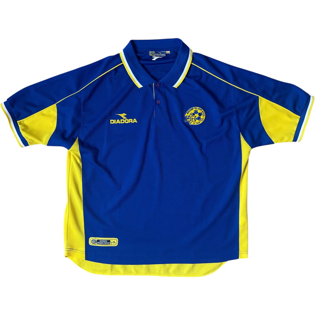 2001-02 Maccabi Tel Aviv Diadora Leisure Shirt Size XXL