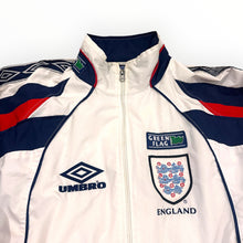 Load image into Gallery viewer, 1998-00 England Umbro Tracksuit Jacket Size L
